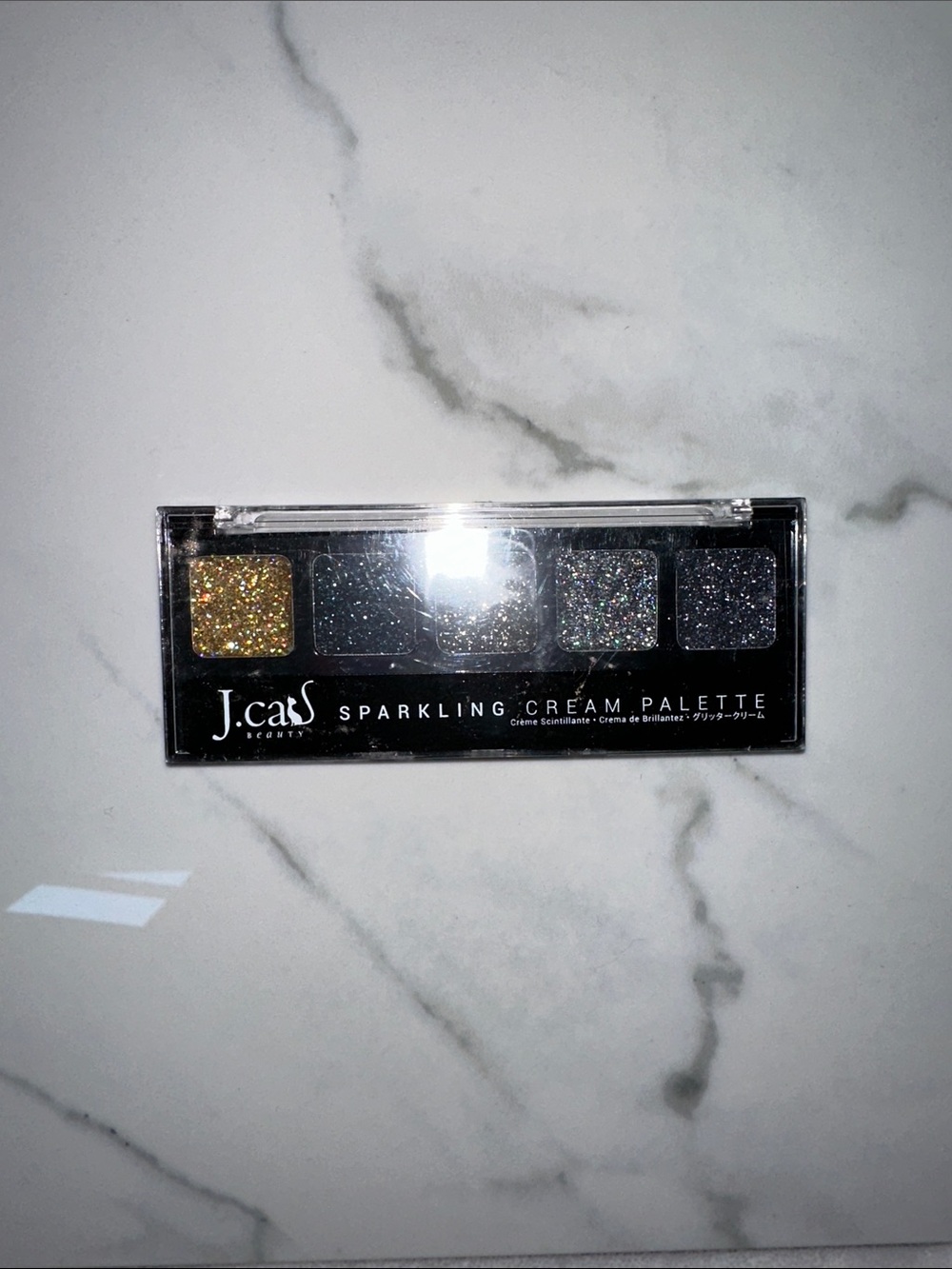 NIB J.Cat Sparkling Cream Palette - Glitter Multi-Color Eyeshadow